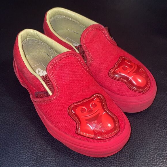 Vans x Haribo Collection Red Goldbears Gummy Bear Slip-on Sneakers - Picture 1 of 9
